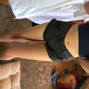 Mustard Seed Black jean shorts size M